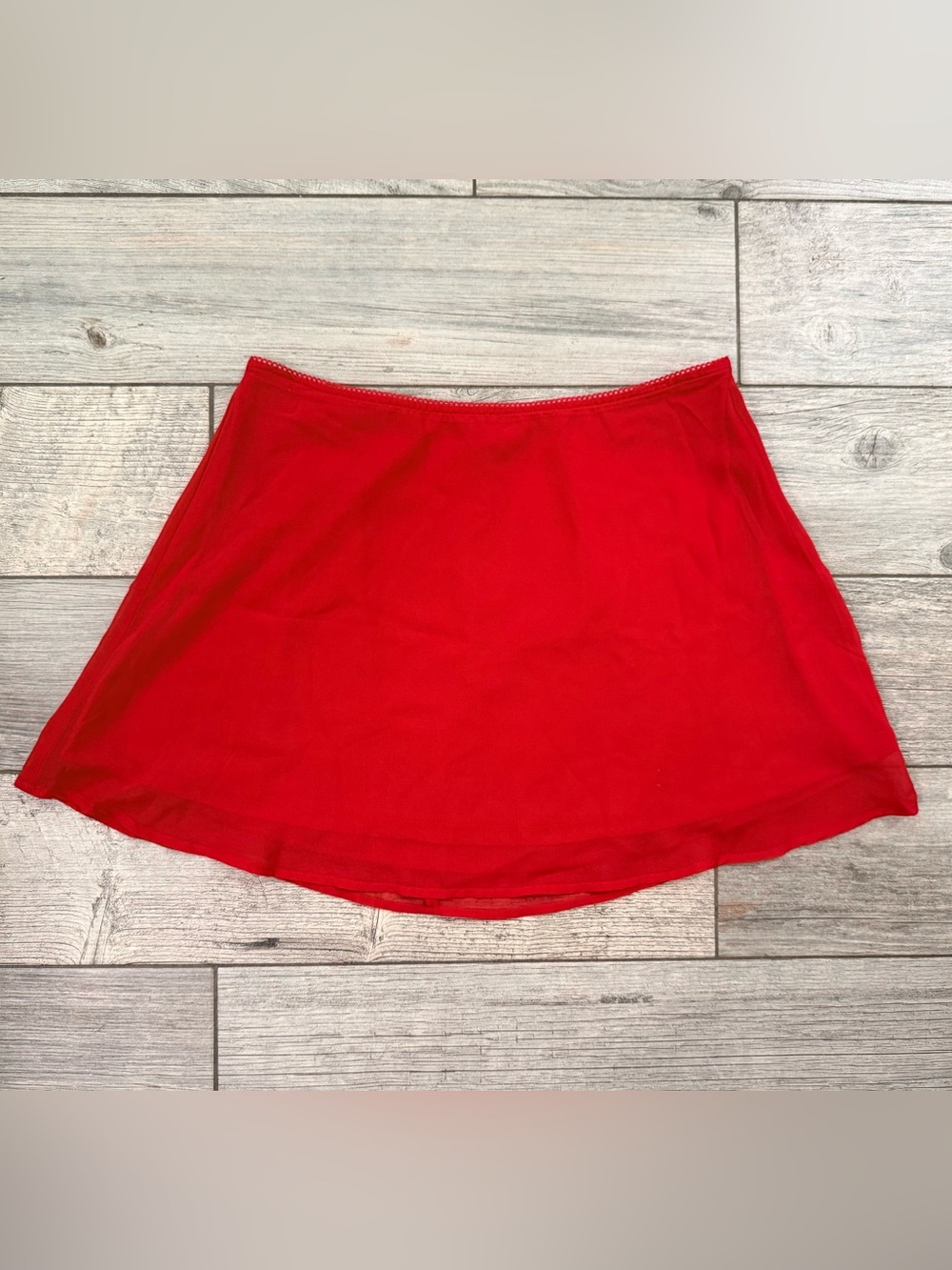 No Boundaries Red Mini Skirt